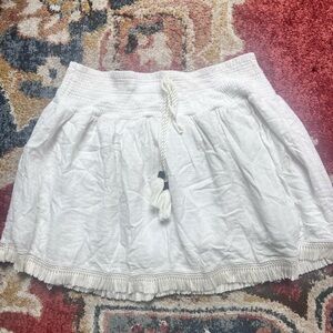 Zara Bohemian white skirt